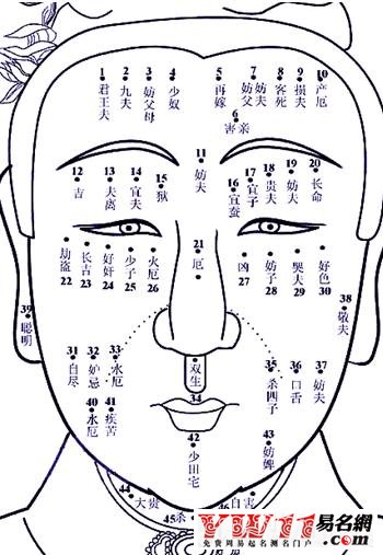 脸上的痣代表什么,脸上痣的位置与命运图解-起